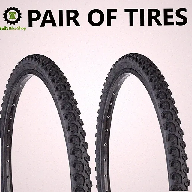 2 Pack: Sunlite K831 Alpha Bite Tire 26x1.95 Black MTB Trail Mountain Bike PAIR