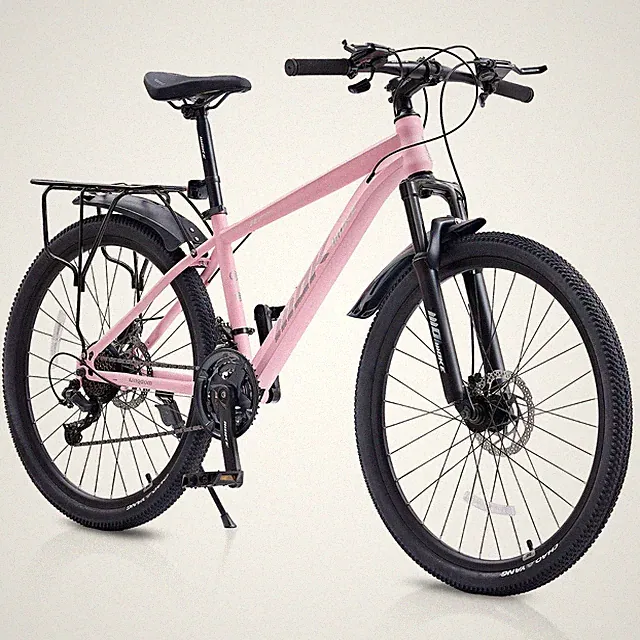 24/26 Inch Child Bike Mountain Bike High Carbon Steel Bicycle 21-Speed City Bike