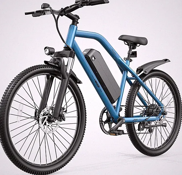500W Peak Ebike 26" Electric Bike 48V 7.8Ah 15mph Commuter Bike for Adults ebike