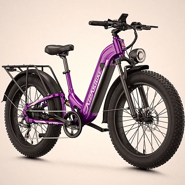 Aipas 1800W Peak Electric Bike for Adults 36MPH Fat Tire 17.5AH Mountain E-Bike