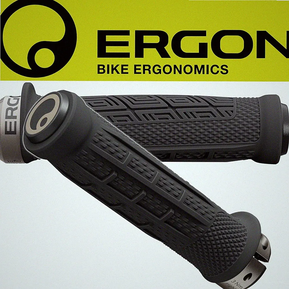 Ergon GDH Team Lock-on Ergonomic Black Grips Downhill Enduro Trail Mountain Bike