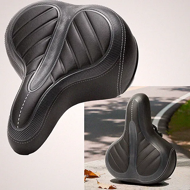 For bike Extra Wide Big Bum Bike Saddle Seat Bicycle Gel Pad Soft Comfortable