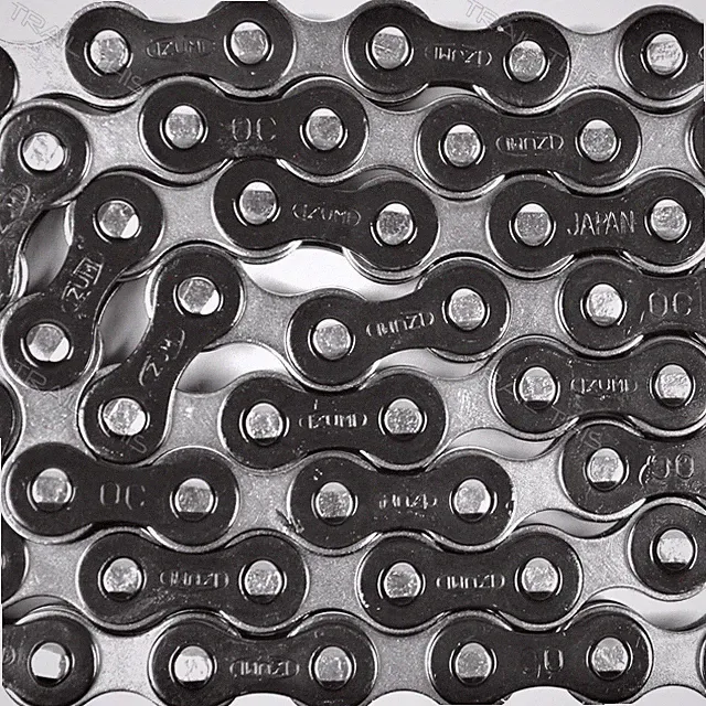 Izumi Jet Silver Black 1/8" Single-Speed Bike Chain 116L BMX Track Fixie
