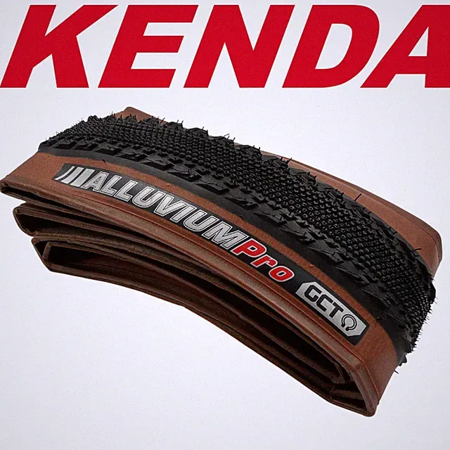 Kenda K1226 RE1512 Alluvium Pro 700x40 Folding Tubeless Bike Tire Brownwall