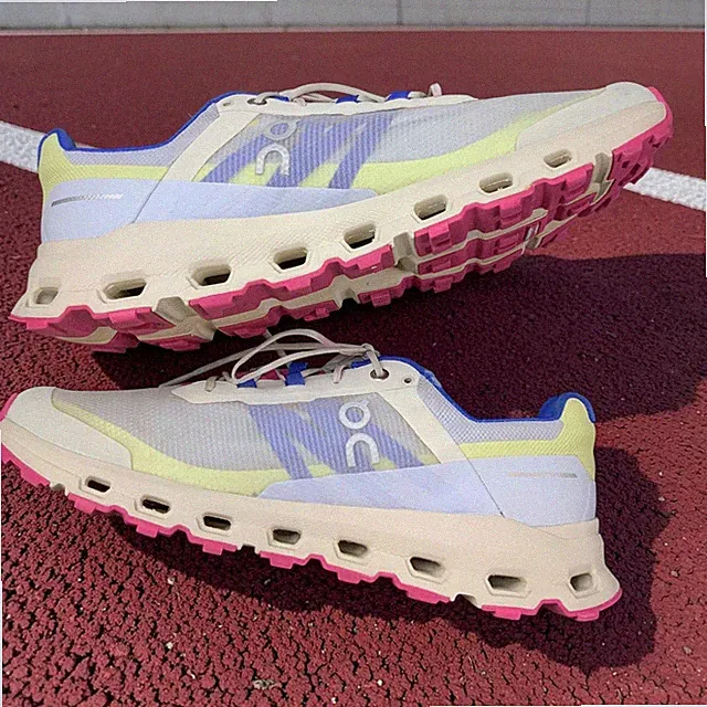 On Cloudvista Trail Running Shoes Women’s 10.5 White Pink Blue Hiking EU42.5
