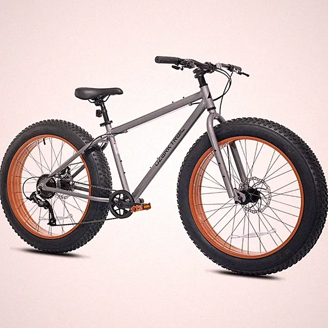 Ozark Trail 26" M.3 Ranger Fat Tire Bike, 26" Wheels 5'5"-5'10", Unisex, Gray