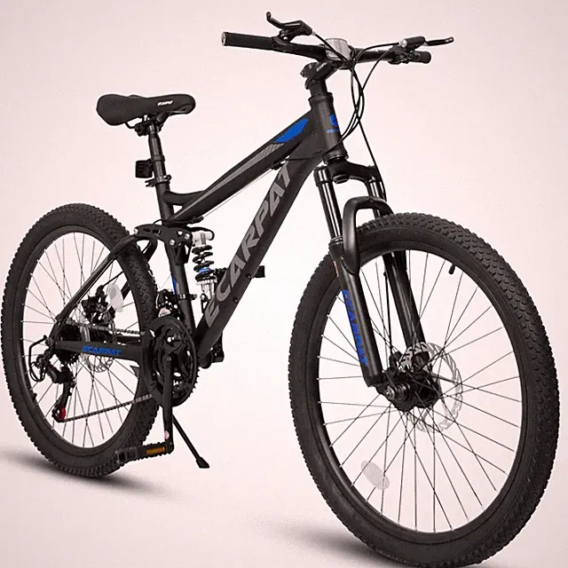 Steel 26" MTB — 21-Speed, Dual Shock, Disc Brakes for Commuting & Trail Riding