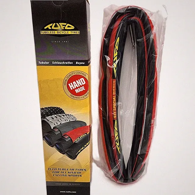 TUFO S33 Special 700x21 Red & Black Tubular Road Bicycle Tire