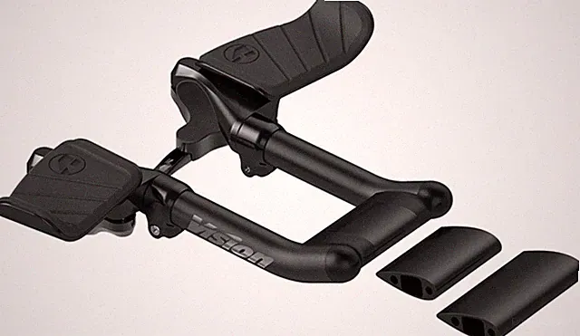 Vision Metron 5D ACR Mini TT Clip-ons, 117mm Extension Length, Compact Aero